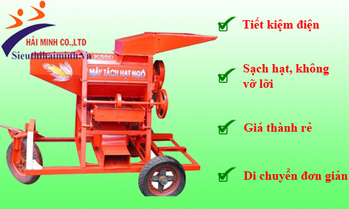 Máy tách hạt ngô được nhiều hộ trồng trọt áp dụng 